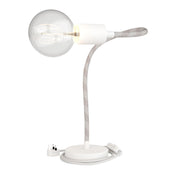 Table Flex lampada da tavolo snodabile a luce diffusa e spina UK - Bianco opaco